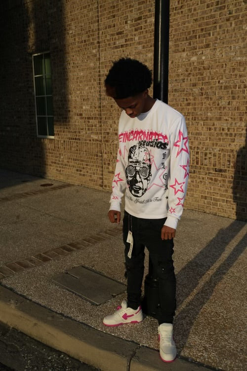 Pink reincarnated long sleeve