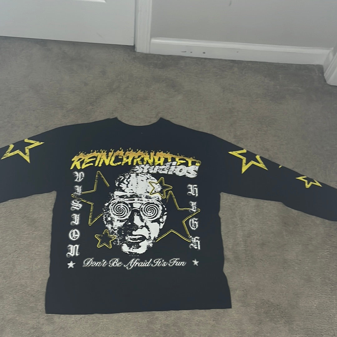 Yellow reincarnated long sleeve