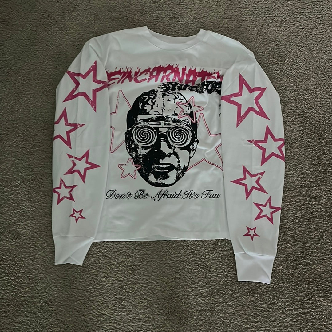 Pink reincarnated long sleeve