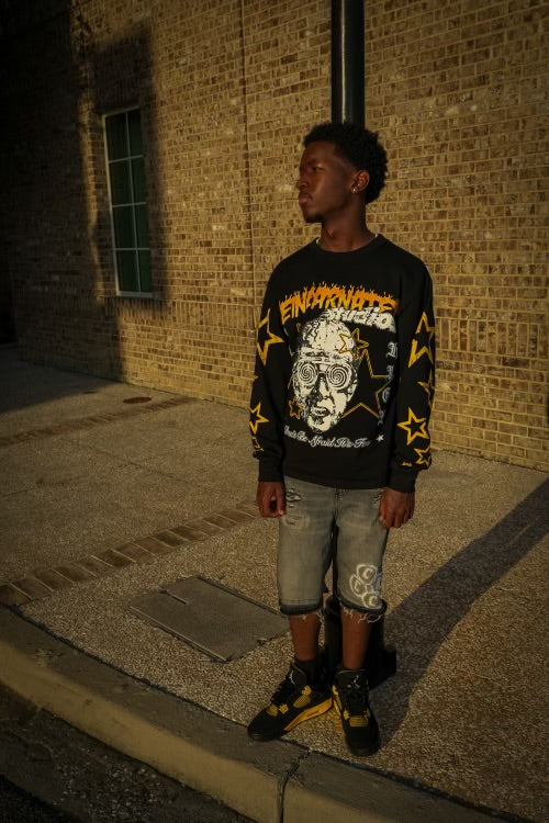 yellow reincarnated long sleeve