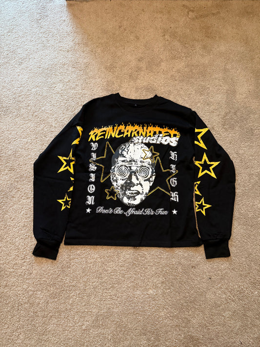 yellow reincarnated long sleeve